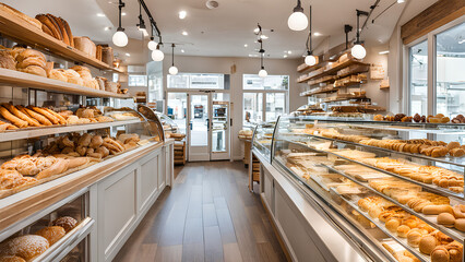 Warm and Welcoming Bakery - Diverse Bread Selection