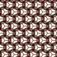 Contemporary geometric pattern. Repeated triangles motif. Seamless surface design. Modern abstract background. Geo ornament wallpaper. Ornamental digital paper, textile print. Vector illustration