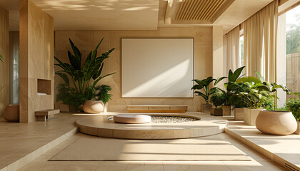 Modern luxury hotel spa with serene ambiance