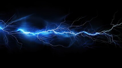 Electric Blue Lightning Bolt