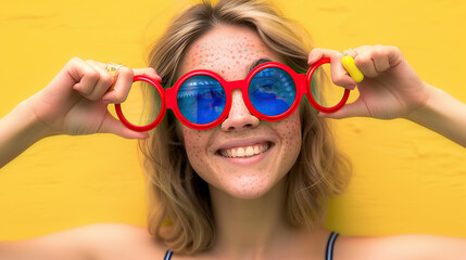 Woman with sunglasses