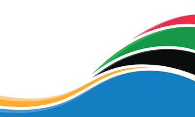 Olympic rings color curved dynamic lines background