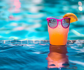 A colorful image capturing the essence of a cool summer, showcasing vibrant hues and refreshing elements typical of the season. This summer stock image radiates joy and relaxation, epitomizing the per
