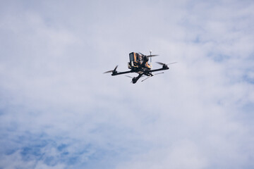 fpv drone in the sky