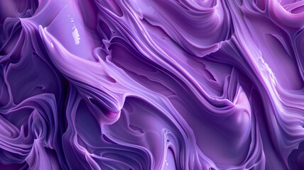 Obraz premium Textured Paint Swirls Close-up in Ultraviolet Shades