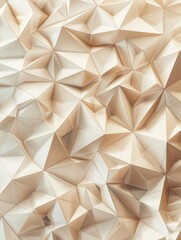 Origami Paper Wall Close-Up