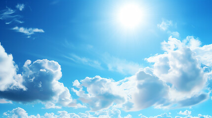 blue sky and clouds