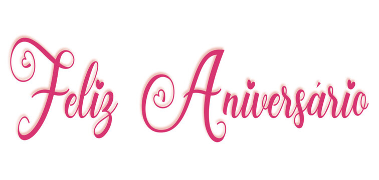 Feliz anivers&aacute;rio - buon compleanno testo scritto in portoghese - Lettere per banner, auguri, biglietto, poster, regalo, cricut, sublimazione, scrapbooking, tag, colore azzurro
