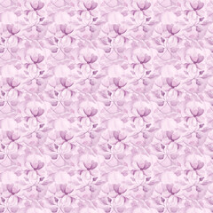 Obraz premium Painted watercolor monochrome flowers. Monochrome seamless watercolor pattern. Home textiles. Interior. Print for fabric. Textile. Scrubbooking. Watercolor. Italy. Turkey