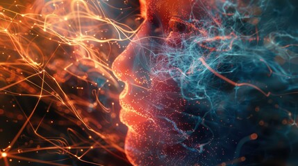 Person mind-map or memory chart, exploring the connection between dreams and memory consolidation