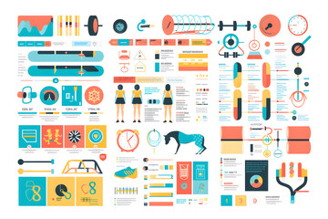 Comprehensive Weekly Exercise Routine Chart with Motivational Tips and Clear Daily Activity Segments