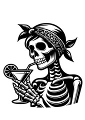 Skeleton SVG, Cool Skeleton, Skull Flower SVG, Floral Skull SVG, Bone SVG, Happy Skeleton, Skeleton Girl SVG, Halloween SVG, Scary SVG, Skeleton Silhouette, Vector, Clipart, Cut file for Cricut JPG