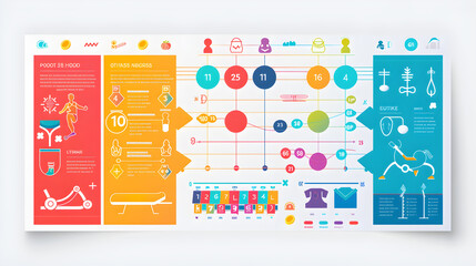 Comprehensive Weekly Exercise Routine Chart with Motivational Tips and Clear Daily Activity Segments