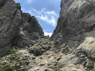 hiking the GR20 trail corsica island france