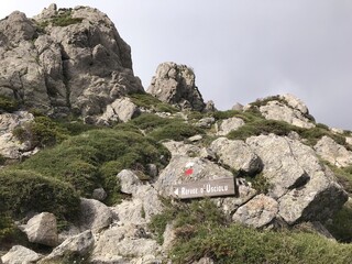 hiking the GR20 trail corsica island france