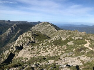 hiking the GR20 trail corsica island france