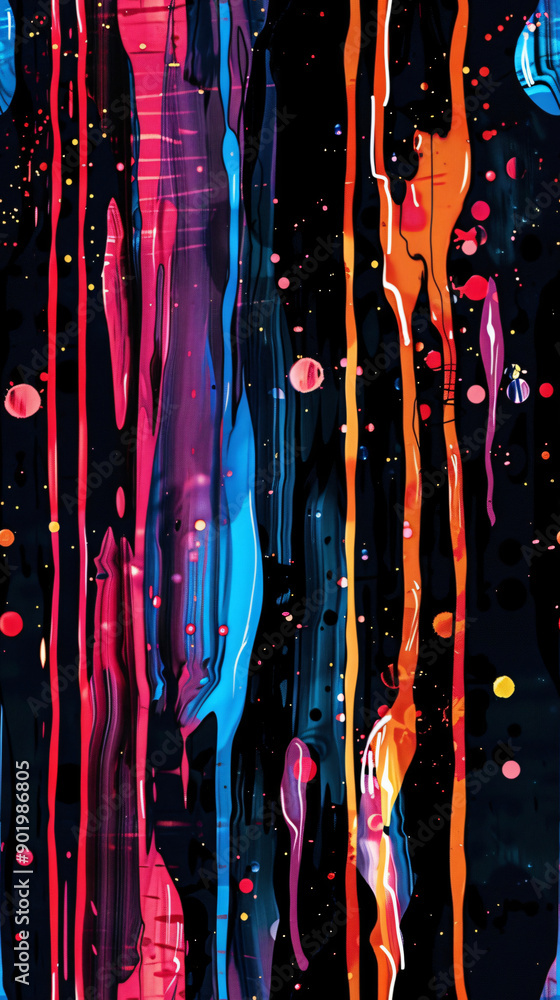 Aufkleber abstract background with a modern design of dripping paint in a seamless pattern