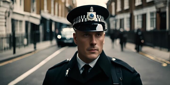 Police officer in London.