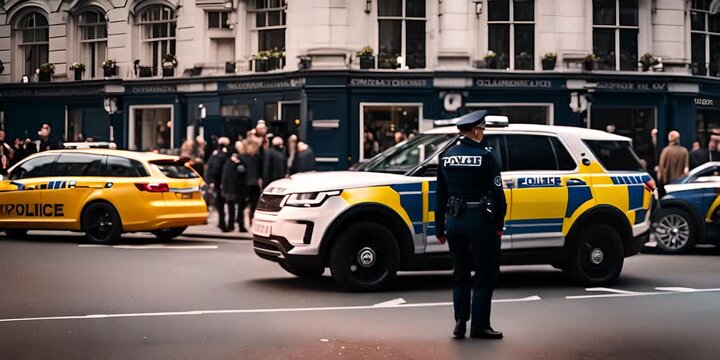 Police officer in London.