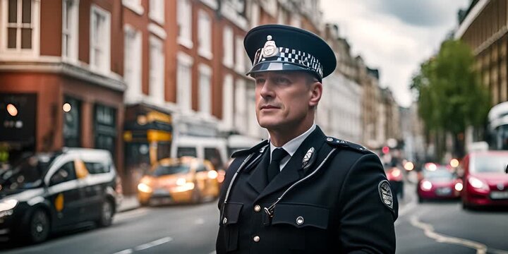 Police officer in London.