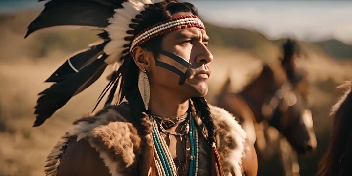 Video of a Native American man.