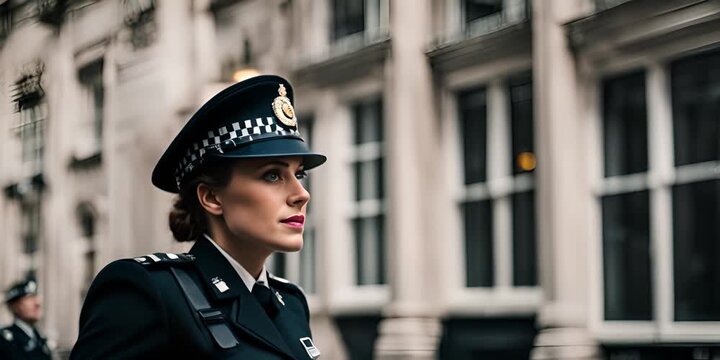 Police officer in London.