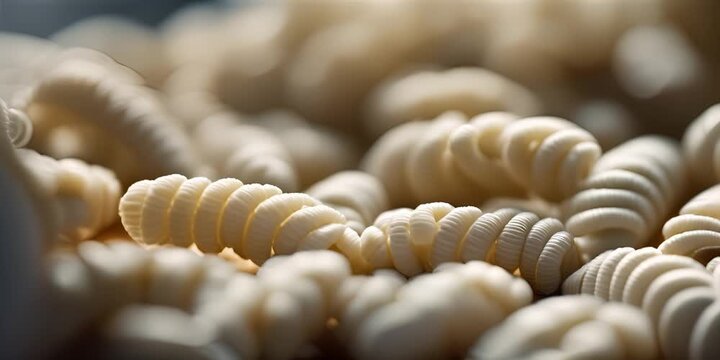 Many silkworms.