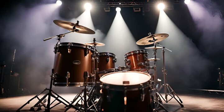 Drums at a concert.