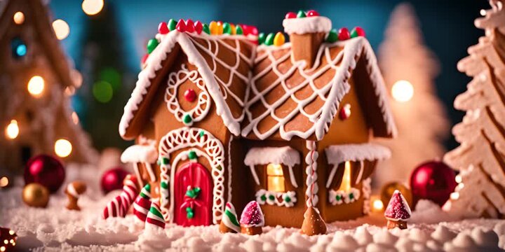 Christmas gingerbread house.