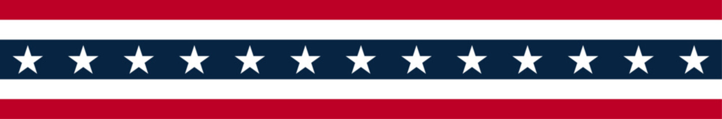 United States flag. Stars and stripes ribbon