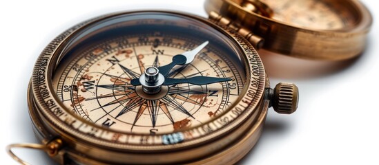 Vintage Brass Compass with a Classic Design