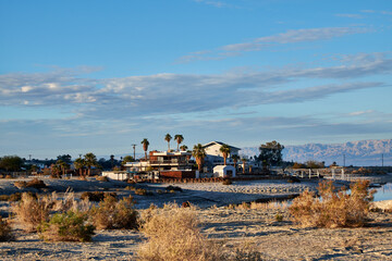 The Salton Sea from the community of Desert Shores on the West side of the Sea.