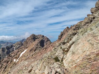 hiking the GR20 trail corsica island france