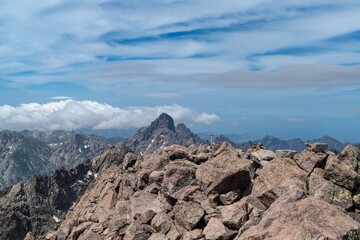 hiking the GR20 trail corsica island france