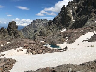 hiking the GR20 trail corsica island france