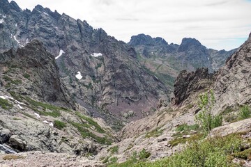 hiking the GR20 trail corsica island france