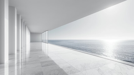 Obraz premium Blank poster in light modern loft