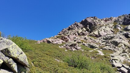 hiking the GR20 trail corsica island france