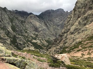 hiking the GR20 trail corsica island france