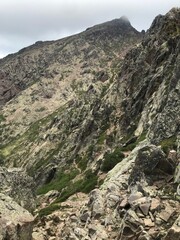 hiking the GR20 trail corsica island france