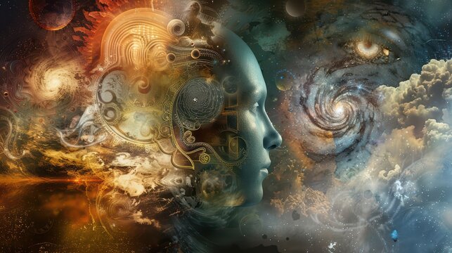 An educational image depicting the historical evolution of dream theories