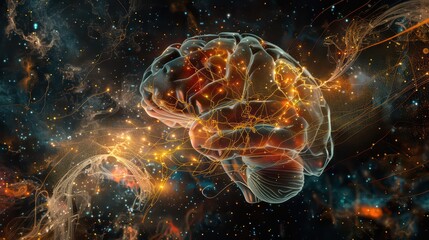 An educational image showing the brain neural connections involved in dreaming