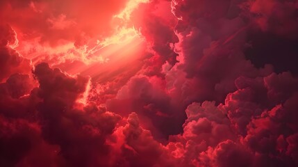 Red clouds timelapse