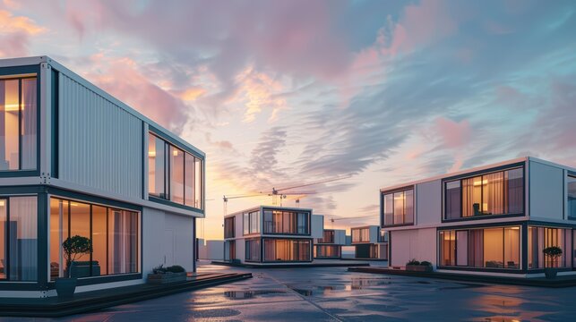 A modular building made from prefabricated units