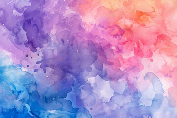 Fototapeta premium A colorful painting with a purple and blue background and a pink