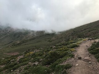 hiking the GR20 trail corsica island france