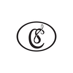 letter c logo template that is unique and simple