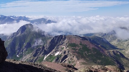 hiking the GR20 trail corsica island france