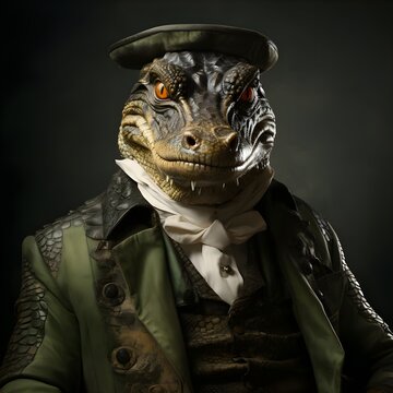 portrait of a alligator