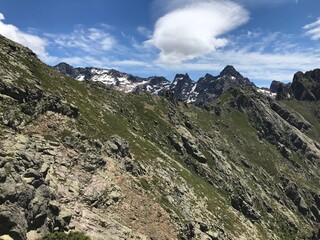 hiking the GR20 trail corsica island france